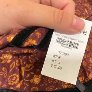 NWT Bohme velvet dress